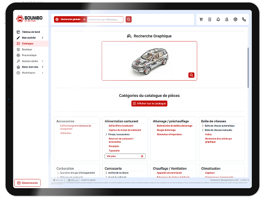 Boumbo, plateforme pièces auto <br> (bientôt disponible)